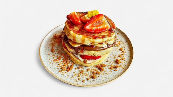 Strawberry Banana Pancakes
